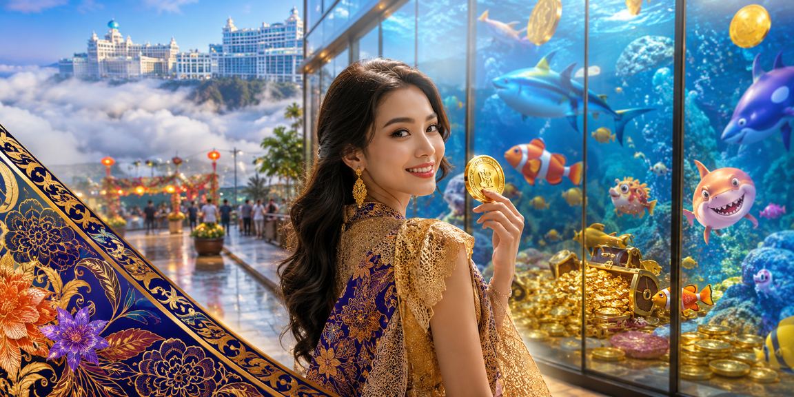 Permainan memancing berkonsep batik di Genting Highlands penuh warna dan rancak