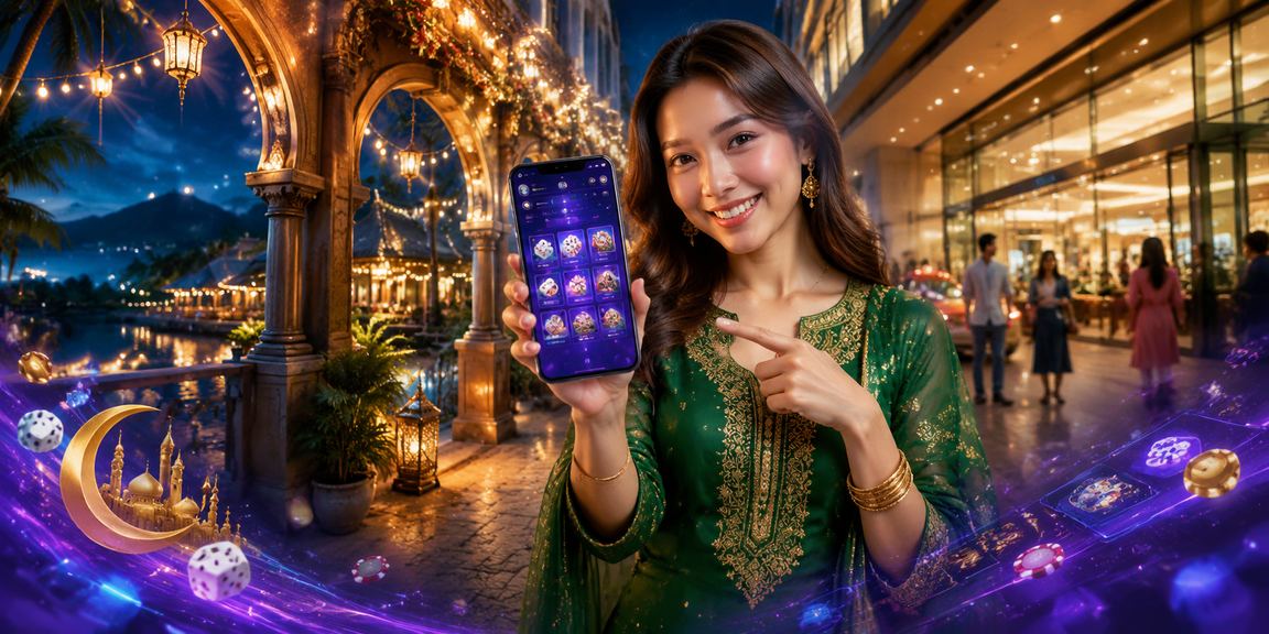 Aplikasi kasino Hari Raya di Langkawi dengan suasana perayaan meriah